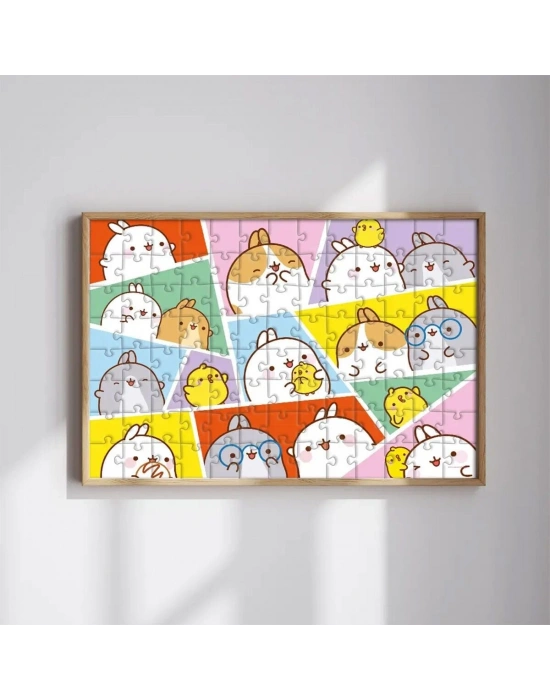 Mol 714 Molang 100 Parça Lisanslı Puzzle