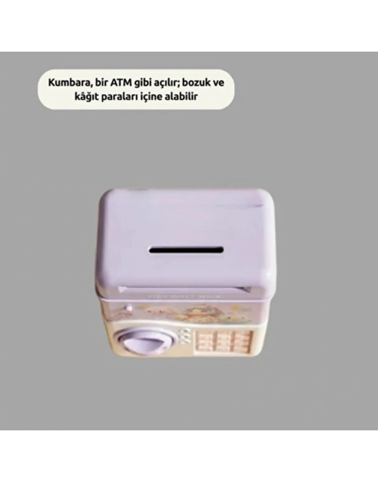 Müzikli Kumbara - Işıklı - Şifreli ATM Tasarımlı