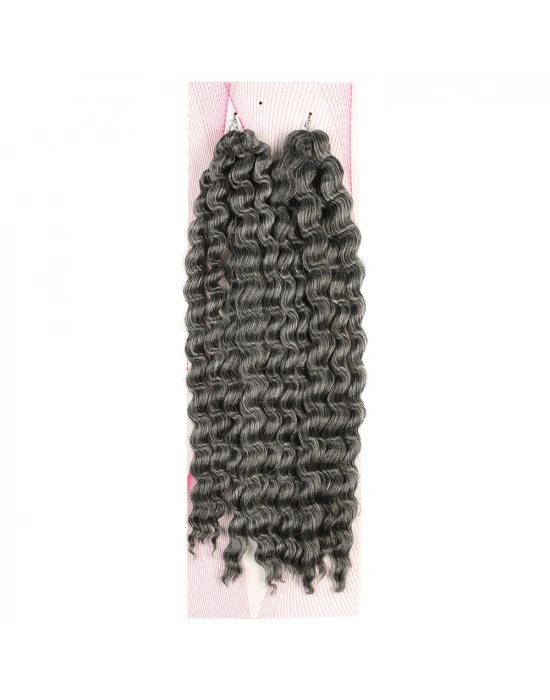 Nice Bulk Afro Su Dalgası Saç - Gri