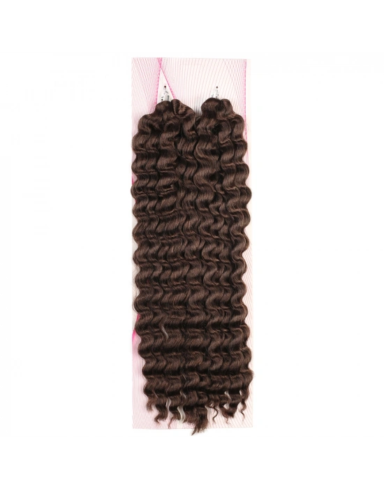 Nice Bulk Afro Su Dalgası Saç - Koyu Kahve