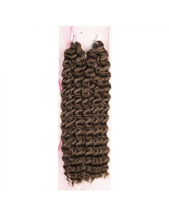 Nice Bulk Afro Su Dalgası Saç - Koyu Kumral