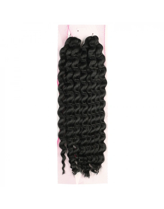 Nice Bulk Afro Su Dalgası Saç - Siyah