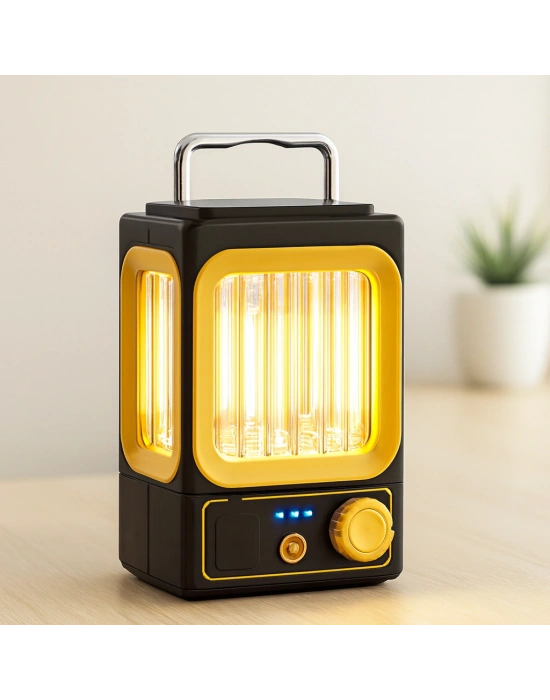Nostalji Solar Lamba - USB Şarjlı 1500mAh