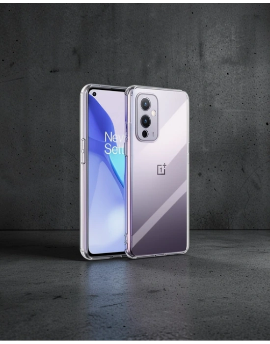 One Plus 9 Kılıf Lüx Şeffaf Silikon