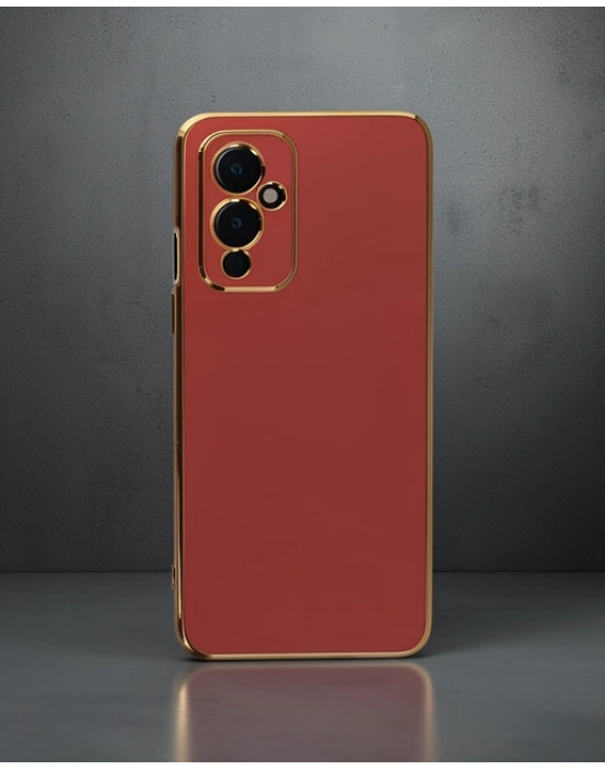 One Plus 9 Kılıf Volet Silikon - Kırmızı