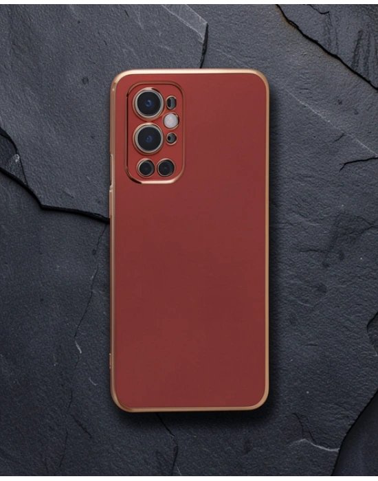 One Plus 9 Pro Kılıf Volet Silikon - Kırmızı