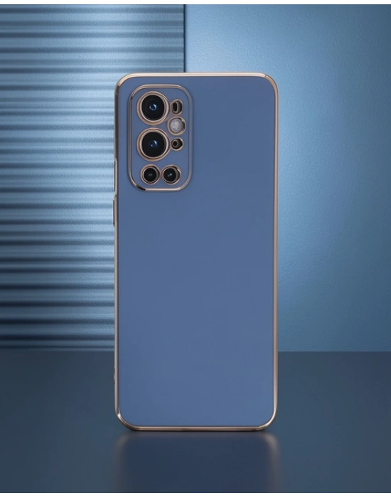 One Plus 9 Pro Kılıf Volet Silikon - Mavi