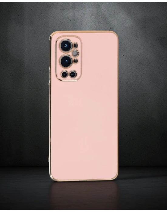 One Plus 9 Pro Kılıf Volet Silikon - Pembe