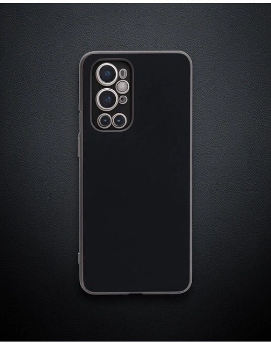 One Plus 9 Pro Kılıf Volet Silikon - Siyah