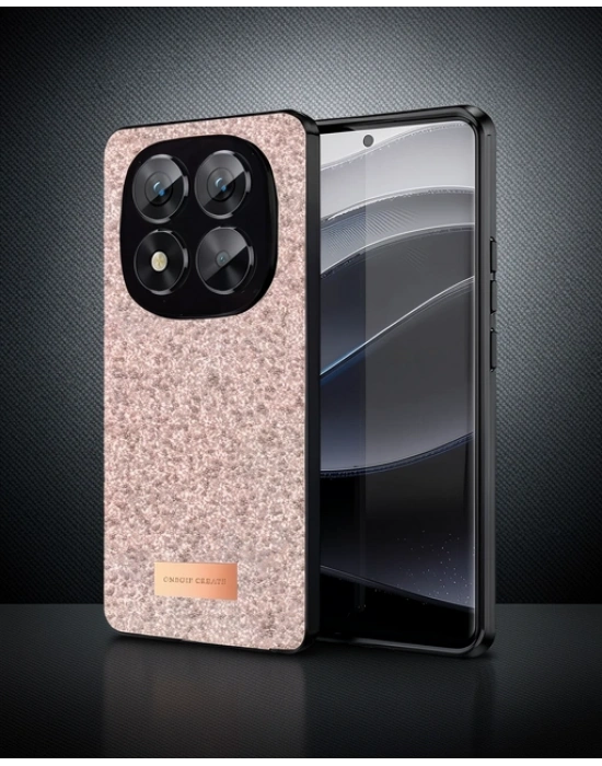 Onegif Xiaomi Redmi Note 14 Pro 5g Bright Simli Kapak - Pembe