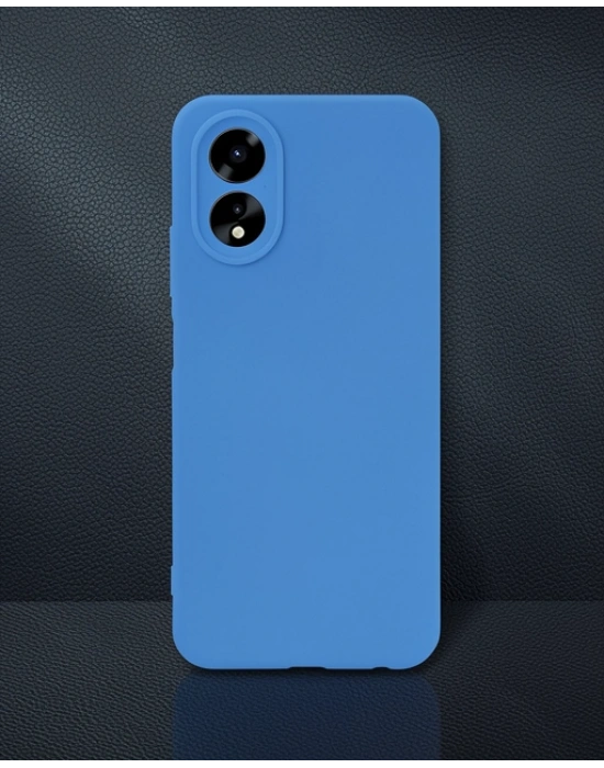 Oppo A38 Kılıf First Silikon - Mavi