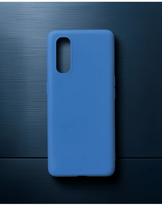 Oppo Find X2 Kılıf First Silikon - Mavi