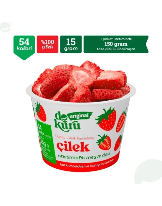 Original Çilek Atıştırmalık Meyve Cipsi 15gr