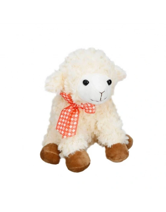Oturan Peluş Kuzu 24 cm