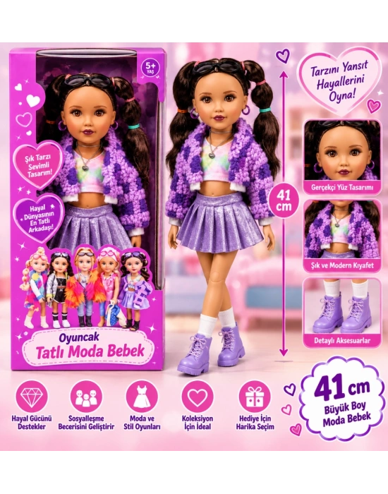 Oyuncak Tatlı Moda Bebek 41 cm
