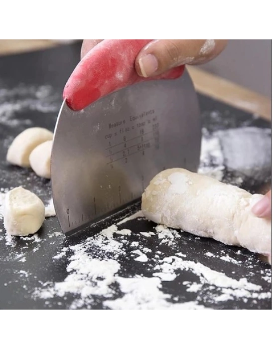 Paslanmaz Çelik Hamur Kesme ve Şekillendirme Spatulası