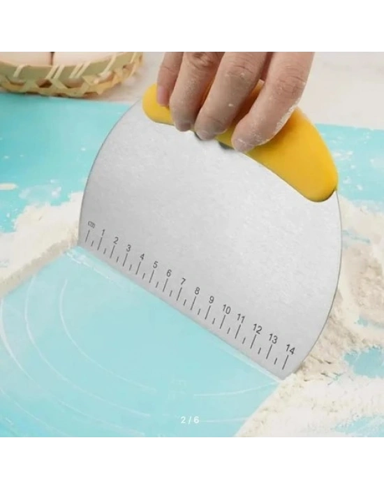 Paslanmaz Çelik Hamur Kesme ve Şekillendirme Spatulası