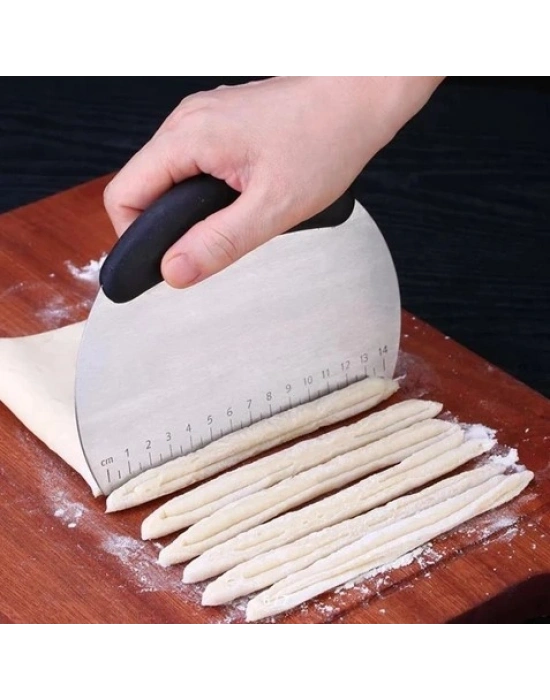 Paslanmaz Çelik Hamur Kesme ve Şekillendirme Spatulası
