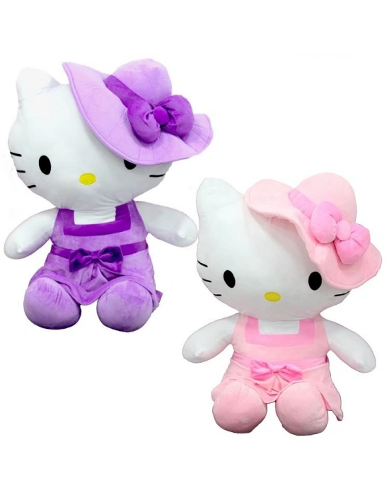 Peluş Hello Kitty Elbiseli Şapkalı 36 cm