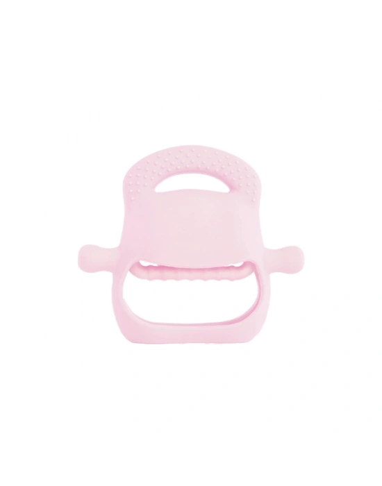 Pembe Bebek Silikon Diş Kaşıyıcı