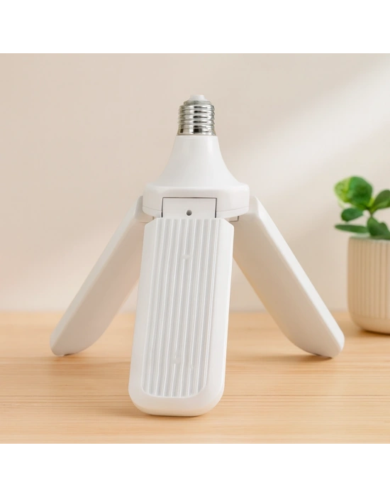 Pervane Model 3 Kollu Beyaz LED Ampul E27 24W