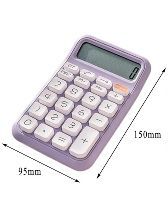 PM-25411 Mor 12 Haneli Hesap Makinesi