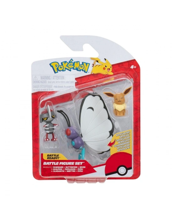 POK 95155-E Pokemon Battle 3lü Figür Seti Asorti