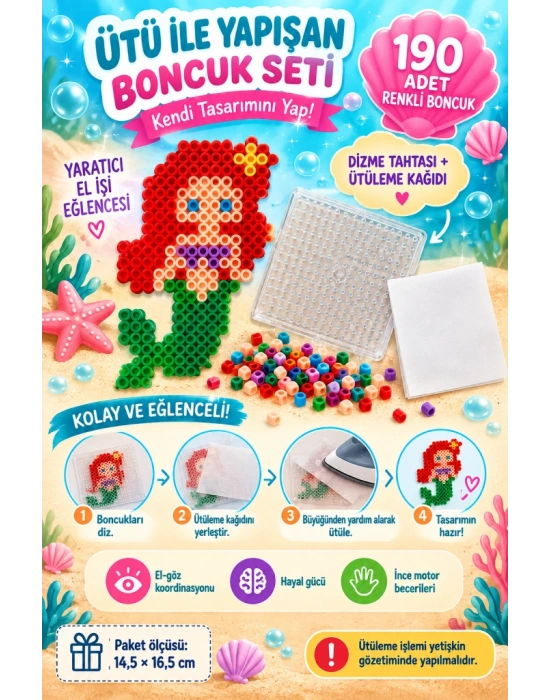 Princess Ütü ile Yapışan Boncuk Seti