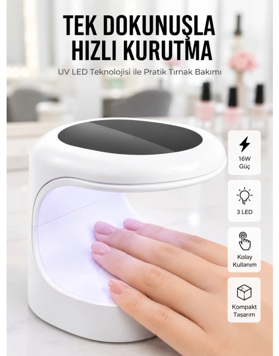 Protez Tırnak Kurutma