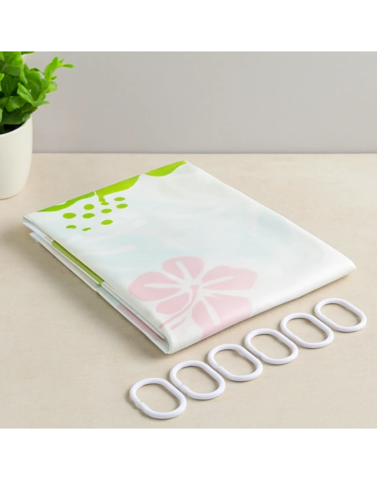 PVC Banyo Duş Perdesi Çift Kanat