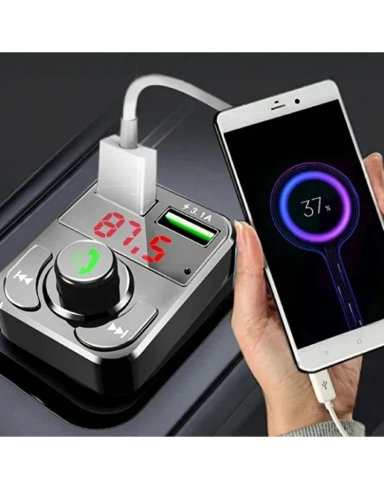 QC 3.1A USB &amp; PD /TF FM Transmitter
