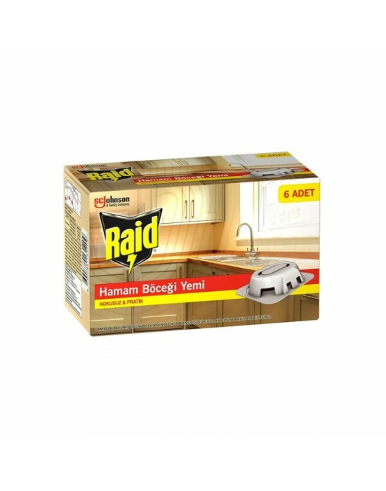 Raid 6 Parça Hamam Böcek Yemi