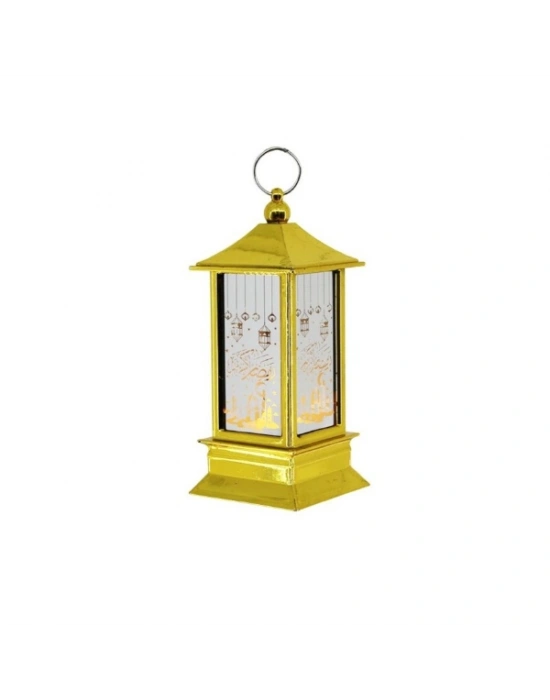 Ramazan Temalı Gold Kare Kubbe LED Lamba