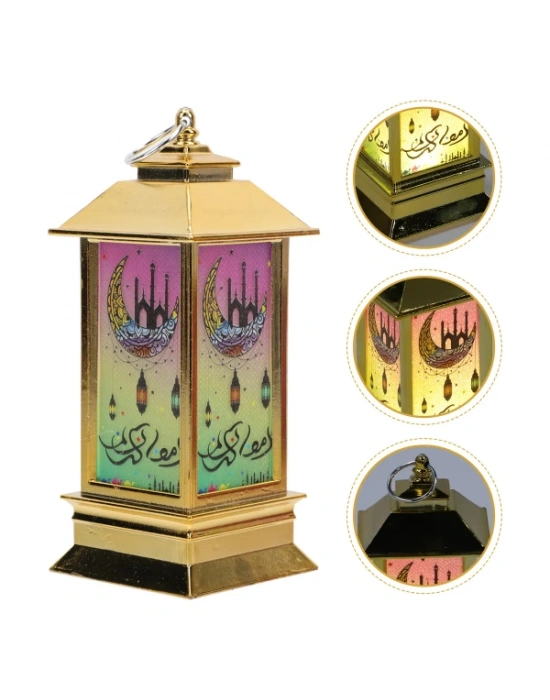 Ramazan Temalı Küçük Kare Kubbe LED Lamba