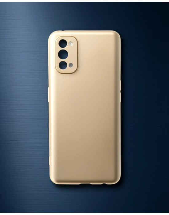 Realme 7 Pro Kılıf First Silikon - Gold