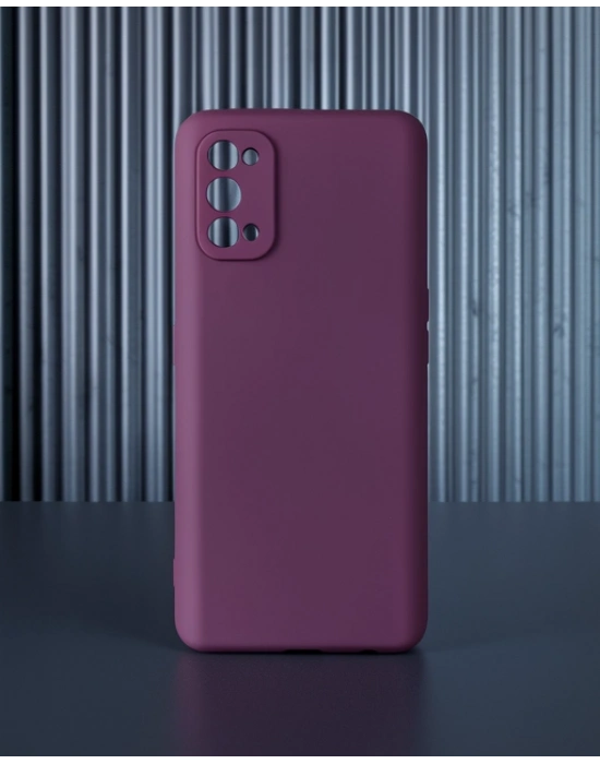 Realme 7 Pro Kılıf First Silikon - Mürdüm