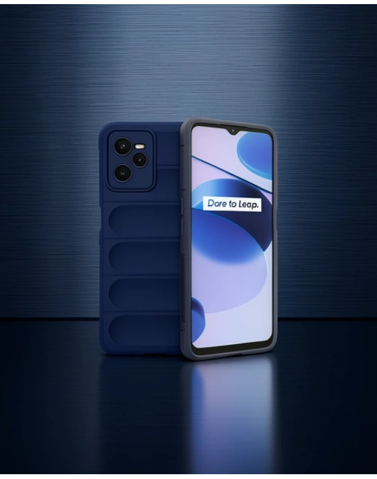 Realme C35 Kılıf Optimum Silikon - Lacivert