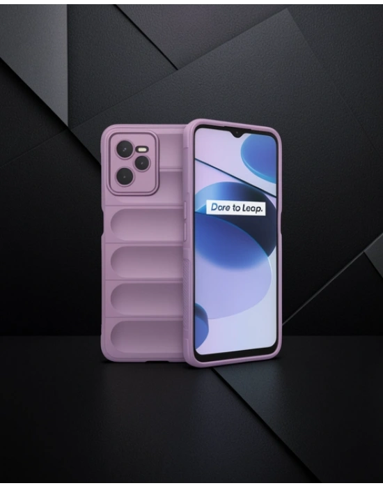 Realme C35 Kılıf Optimum Silikon - Mor