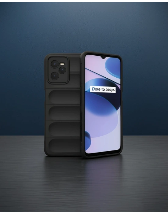 Realme C35 Kılıf Optimum Silikon - Siyah