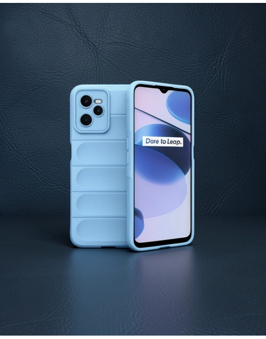 Realme C35 Kılıf Optimum Silikon - Sky Blue