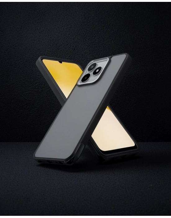 Realme C53 Kılıf Elegant Kapak - Siyah