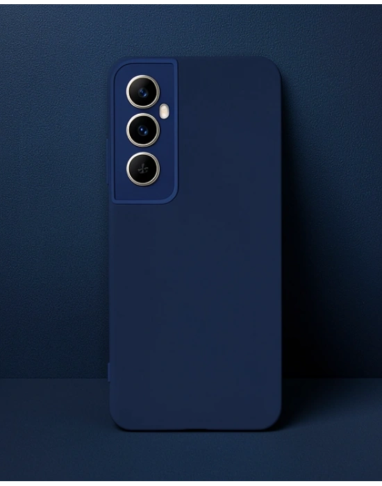 Realme C65 Kılıf First Silikon - Lacivert