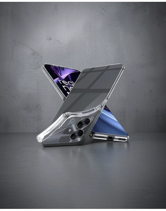 Realme Note 60 Kılıf Lüx Şeffaf Silikon