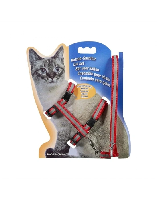 Reflektörlü Kedi Gezdirme Tasması