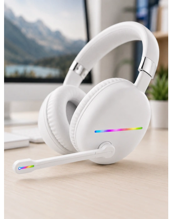 Rgb Beyaz Kulaklık MAX-17