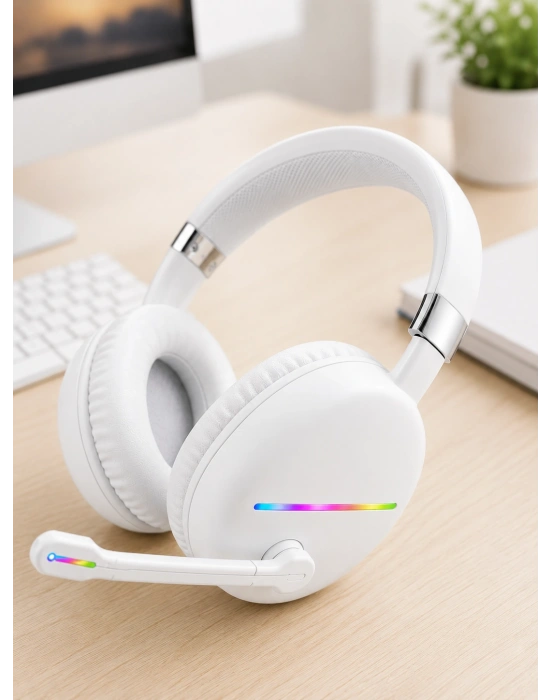 Rgb Beyaz Kulaklık MAX-17