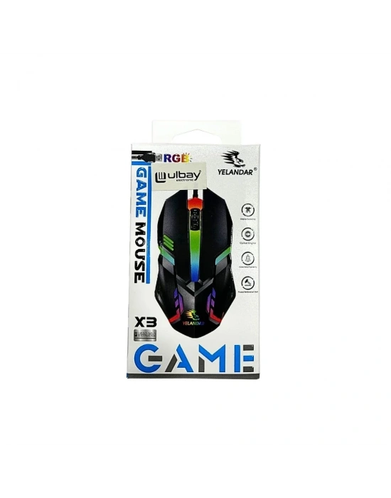 RGB Kutulu Oyuncu Mouse