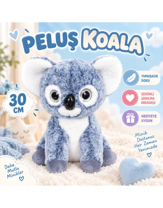S01004767 Peluş Koala 30 Cm Peluş Oyuncak