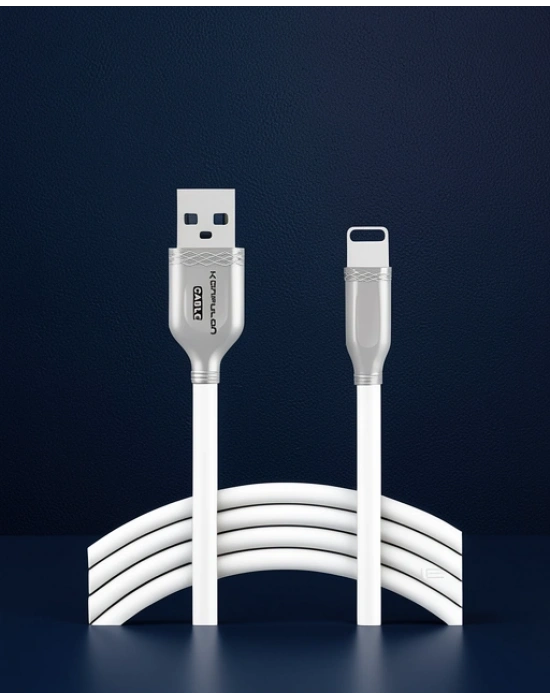 S48 Lightning Kablo İphone Uyumlu 1m 3a - Beyaz