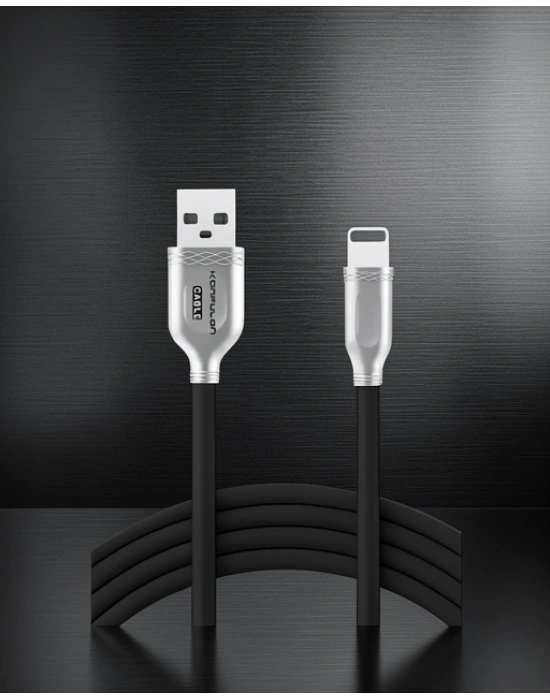 S48 Lightning Kablo İphone Uyumlu 1m 3a - Siyah